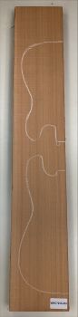 Body Western Red Cedar, 2-pcs grainmatched,  Unique Piece #053